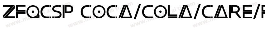 ZFQCSP COCA-COLA-CARE-FONT字体转换